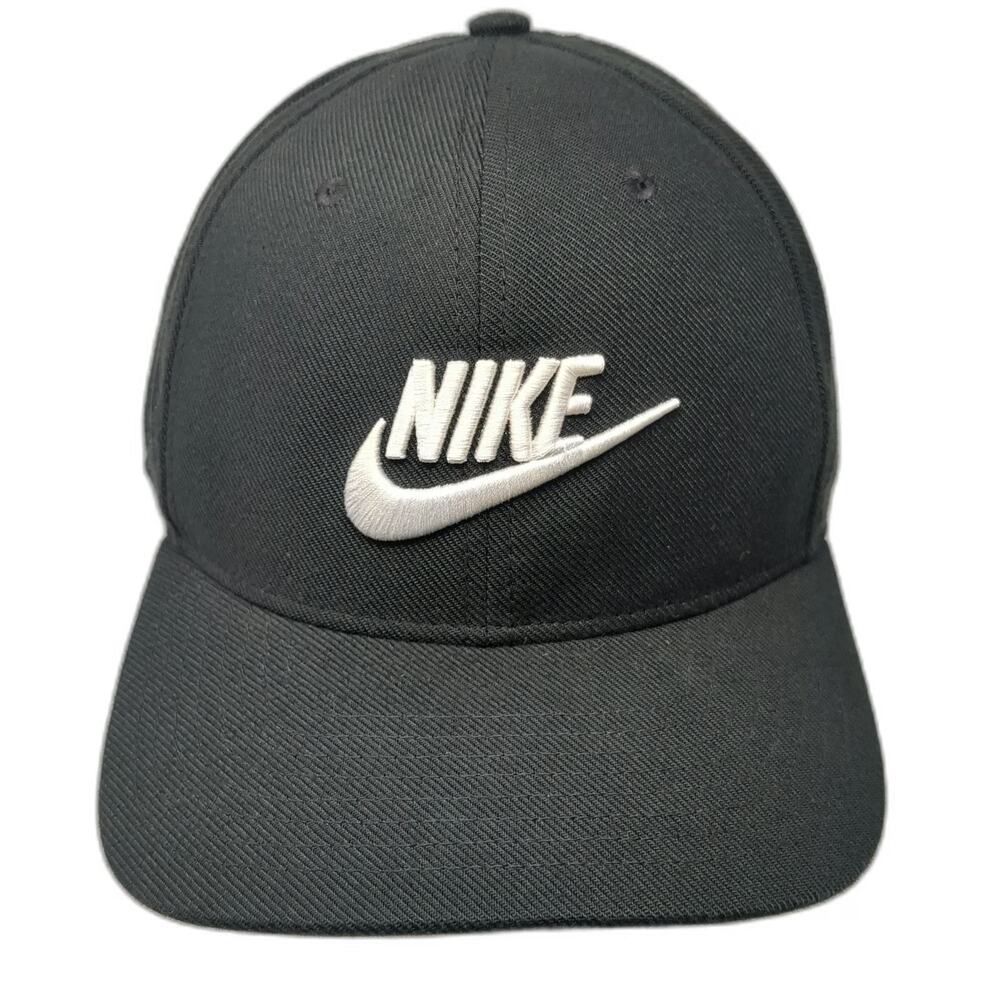 Nike Baseball Cap Black XL Dri-Fit Classic99 Embroidered Swoosh Stretch Fit Hat
